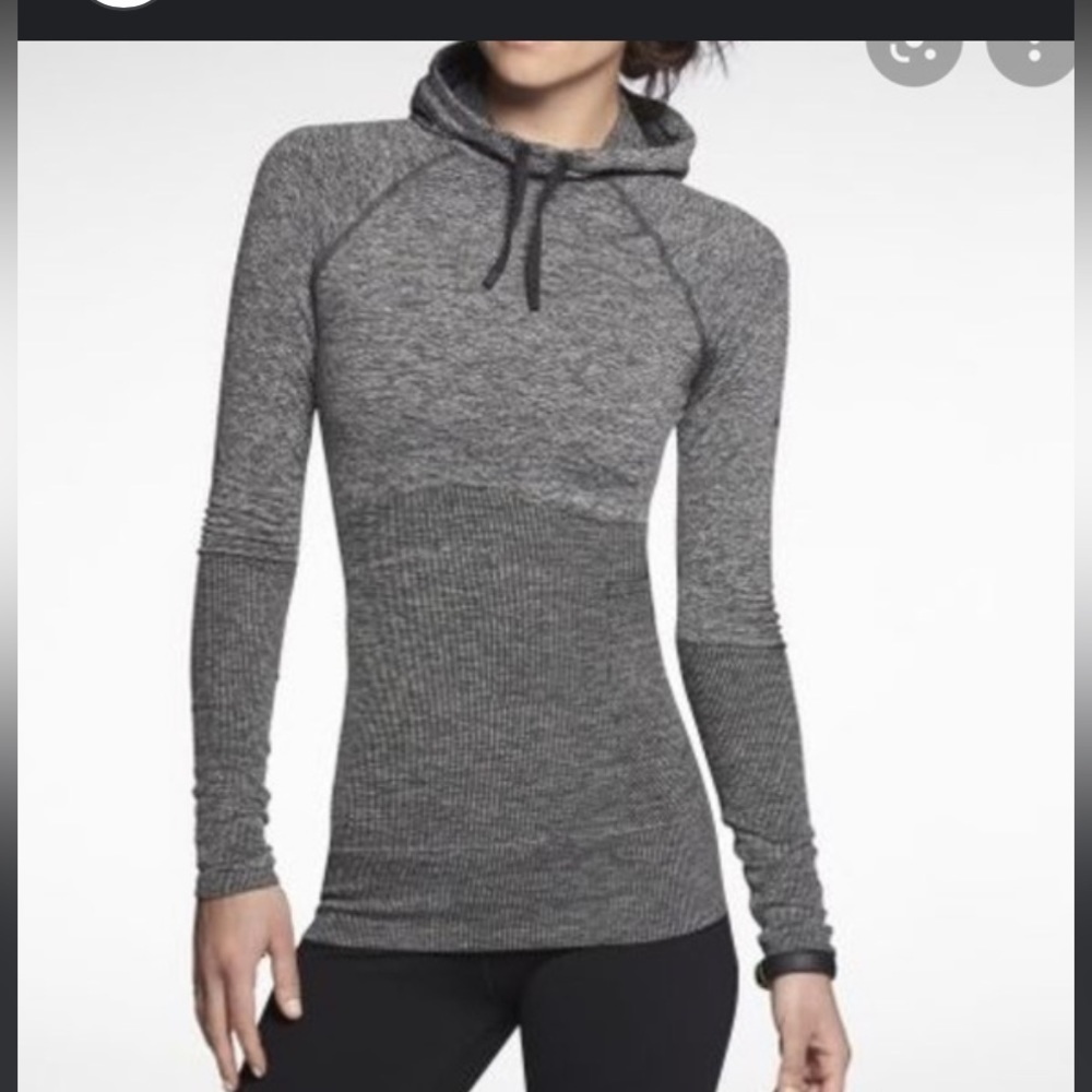 $24 sale Nike Pro Hyperwarm Fitted Seamless Pullover Hoodie Volt XS